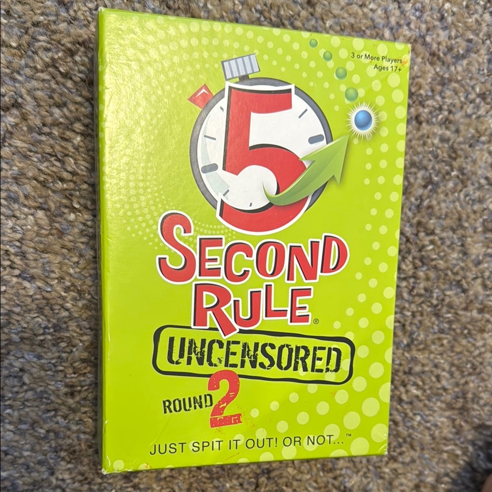 5 Second Rule Uncensored Card Game - Green